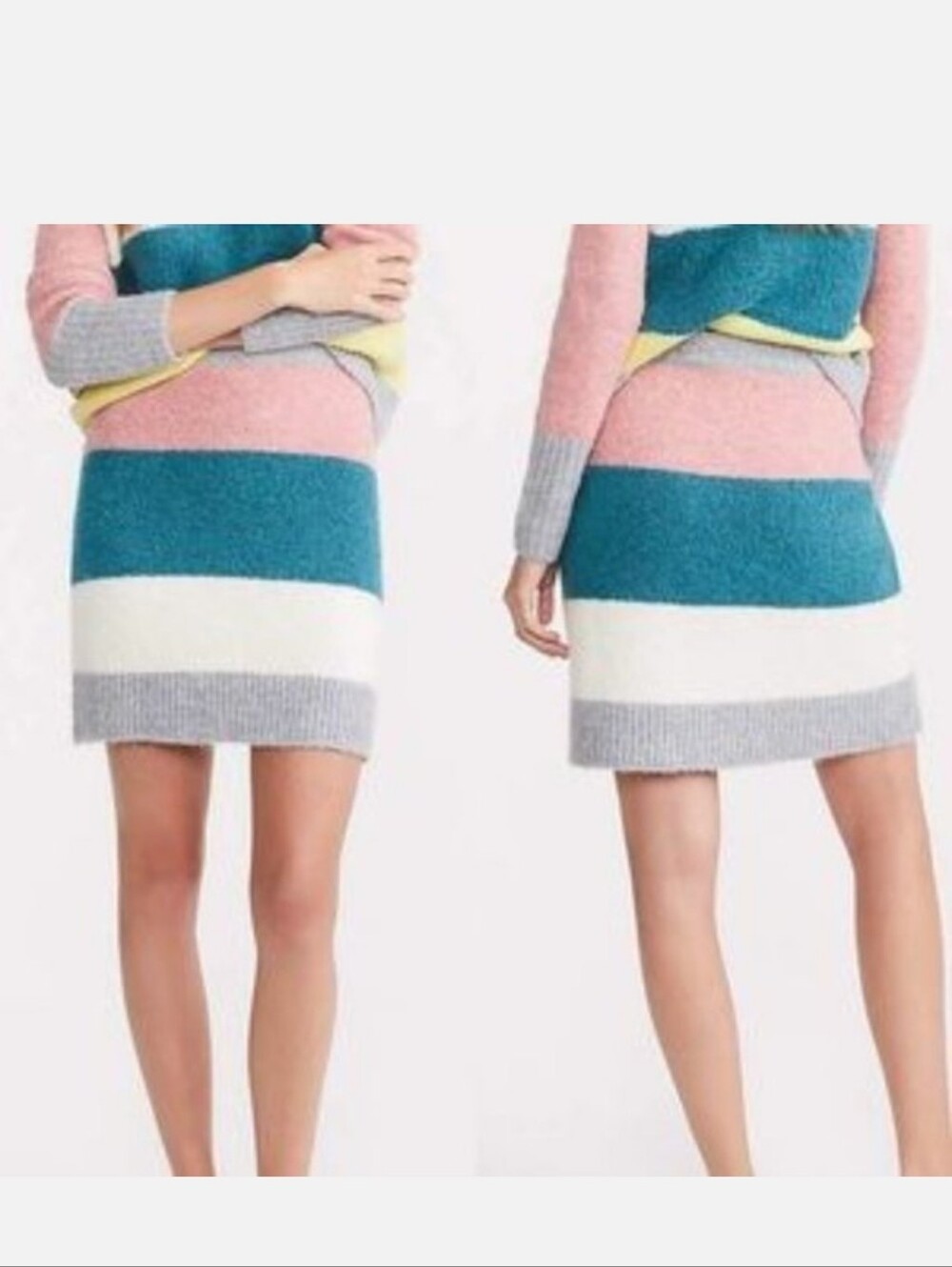 Lou & Grey Loft Striped Plushfuzz Sweater Skirt